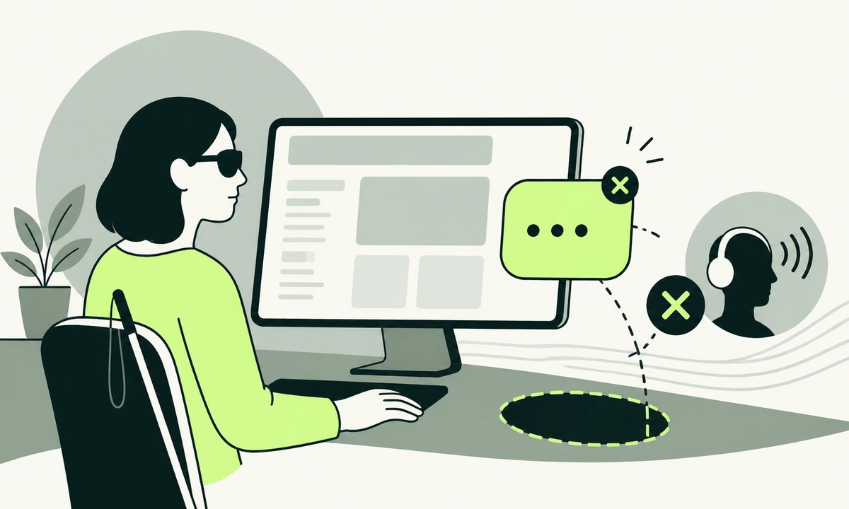 Accessible Chat Widget: Screen Reader Failures | Intense Path